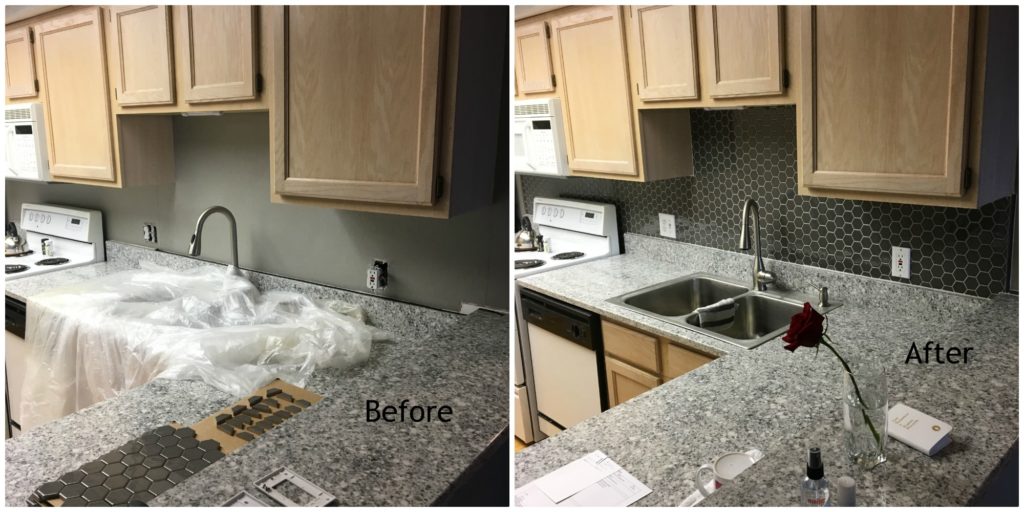 Install kitchen back splash